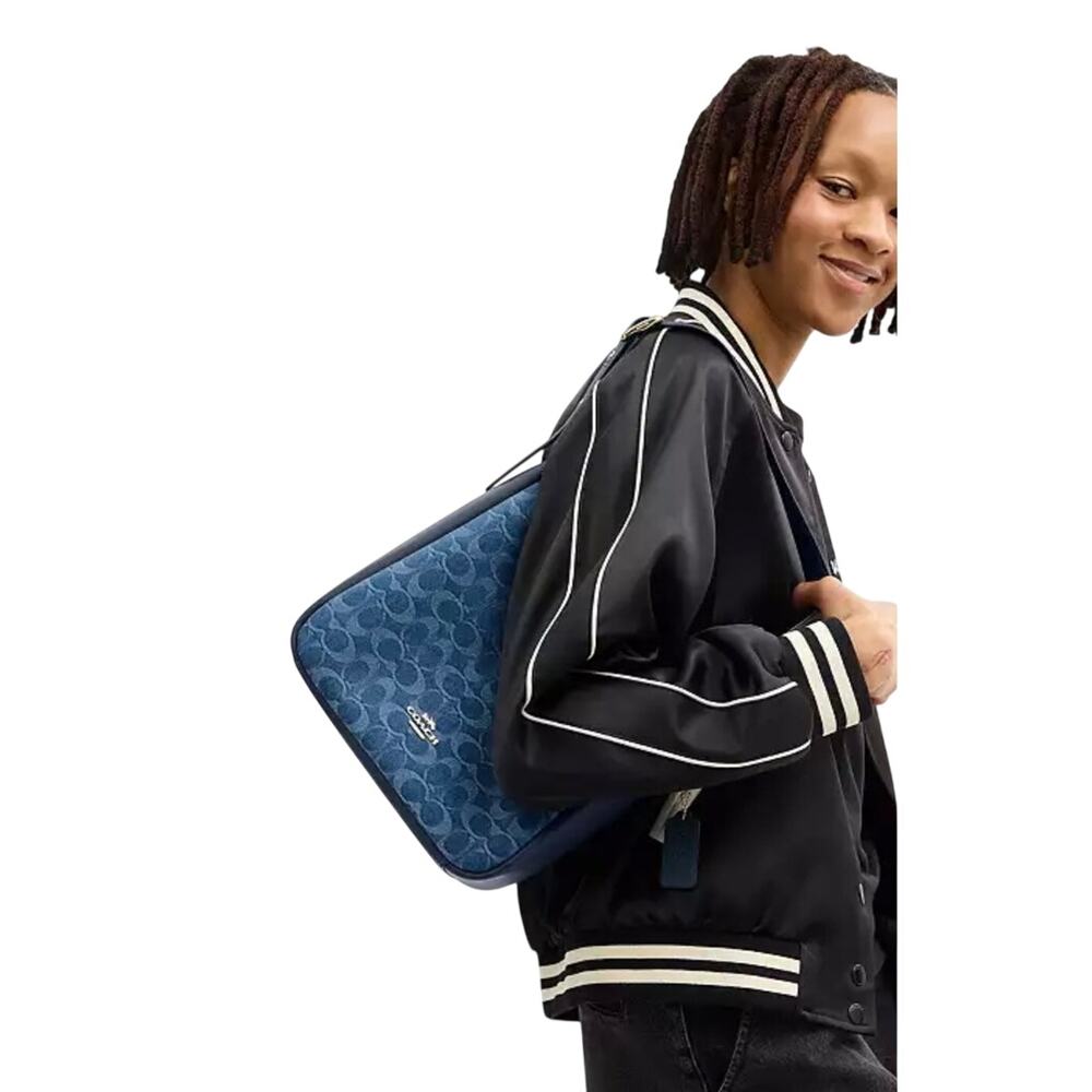 Coach Hadley Convertible Crossbody Bag In Signature Denim - Picture 2 of 8